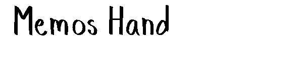 Memos Hand字体