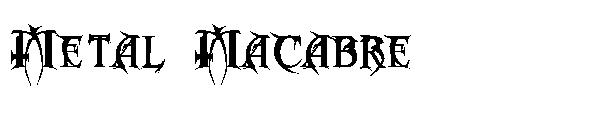 Metal  Macabre字体