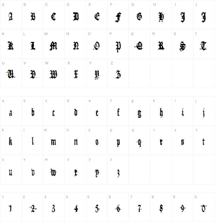 Metamorphose Requiem字体