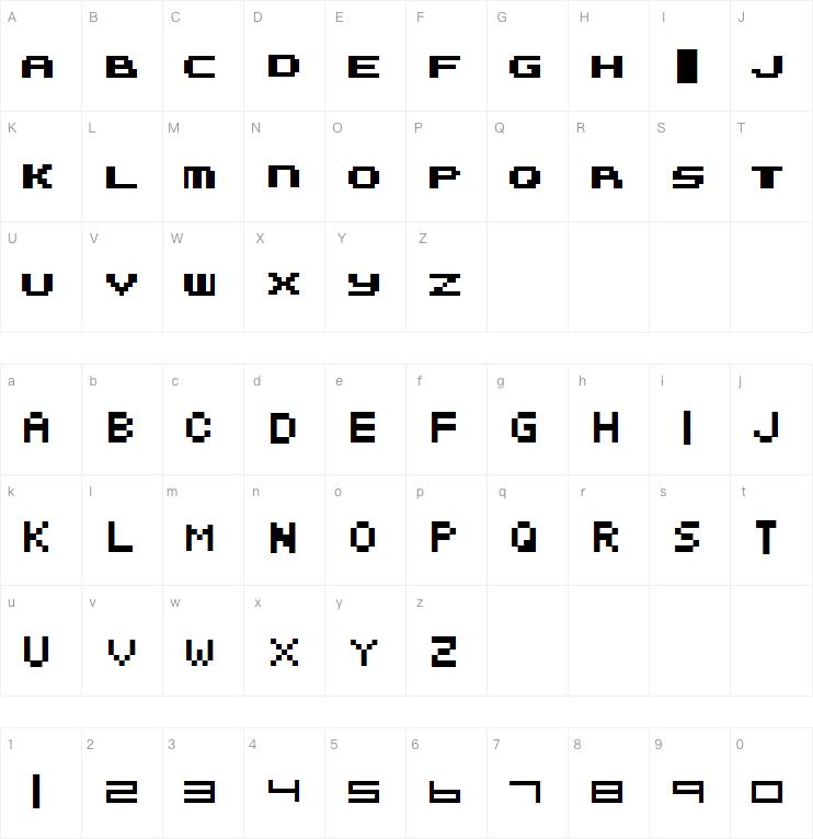 Metroid Fusion字体