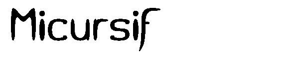 Micursif字体