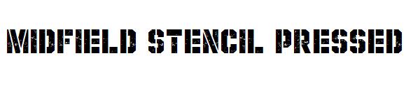 Midfield Stencil Pressed字体