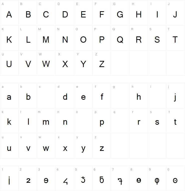 Minuscule Digits字体