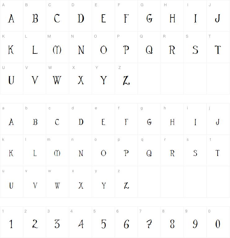 Mirkwood Chronicle字体