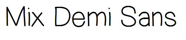 Mix Demi Sans字体