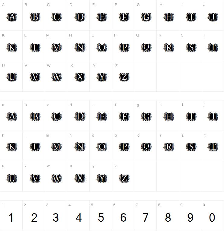 Modern Kerawang字体