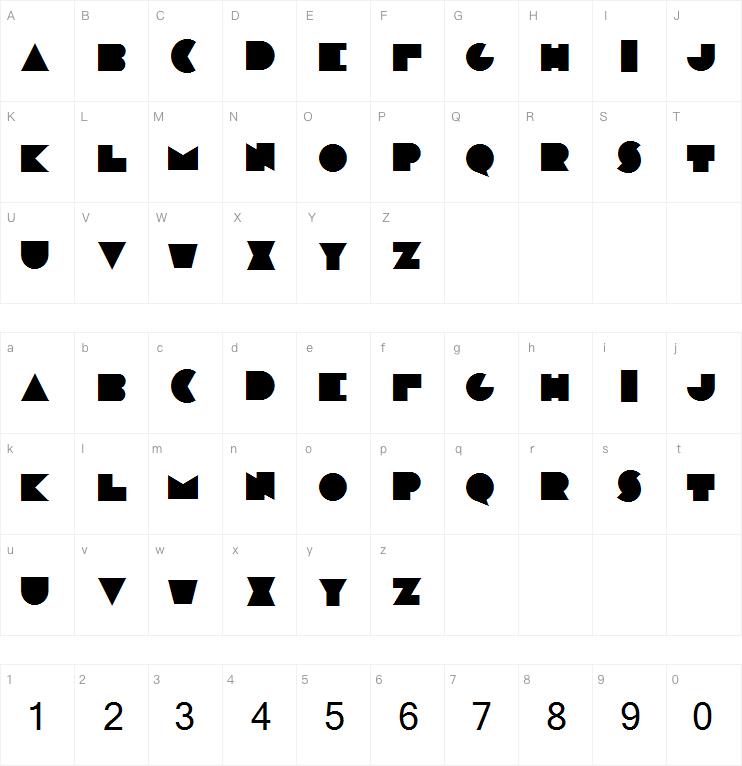 Modern Plate字体