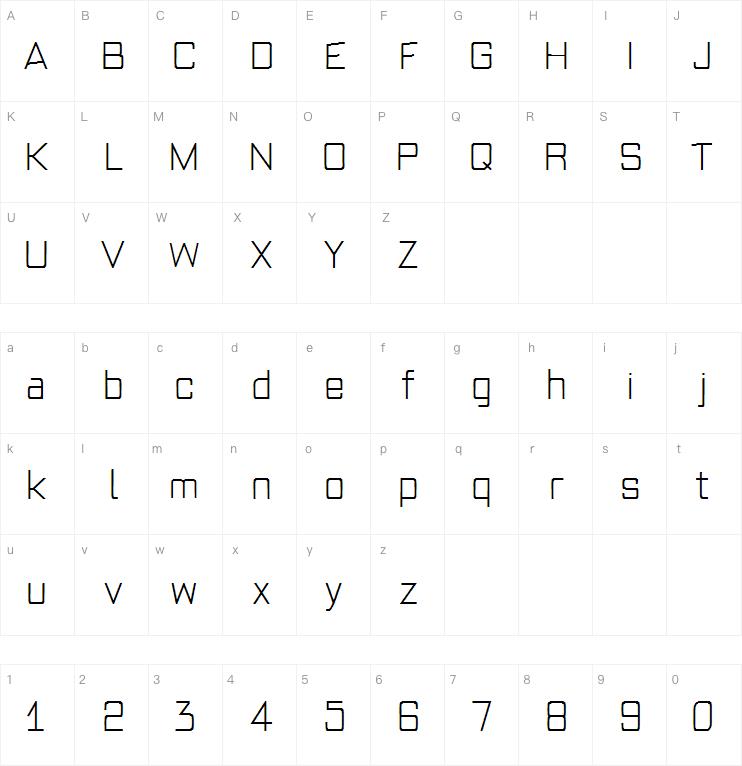 Modern Squared字体