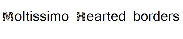 Moltissimo Hearted borders字体