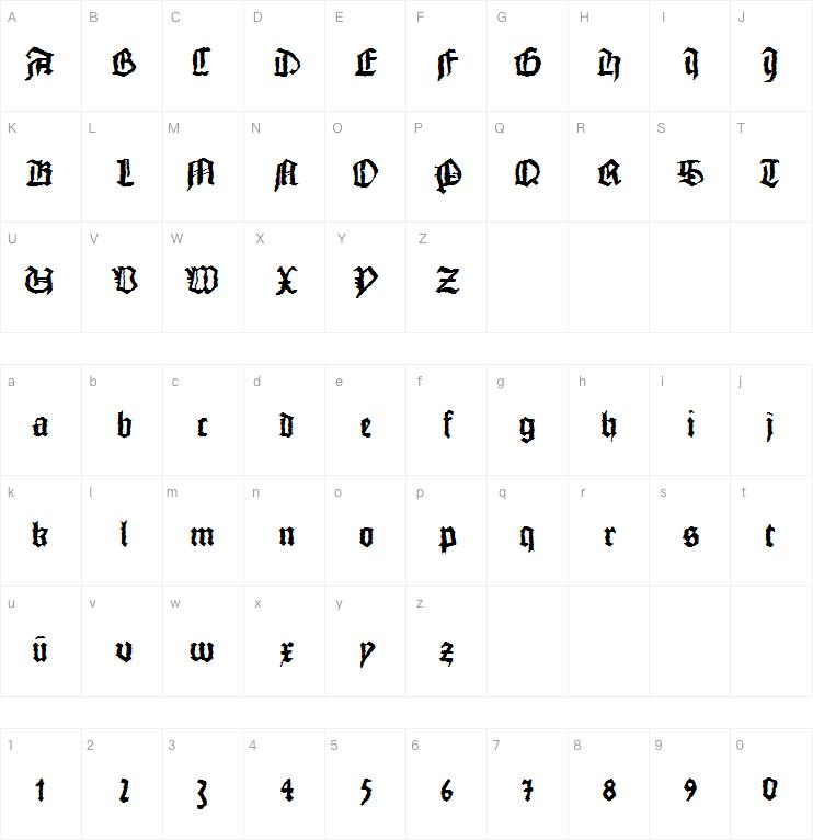 Monks Writing字体