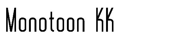 Monotoon KK字体