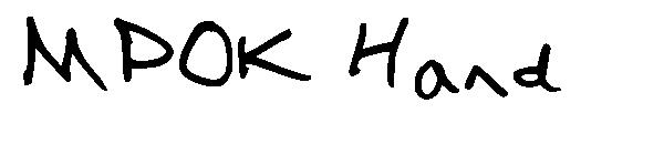 MPOK Hand字体