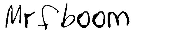 Mrfboom字体