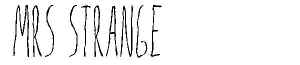 Mrs Strange字体