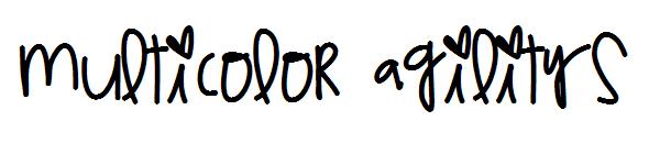 Multicolor Agilitys字体