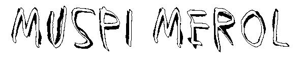 Muspi Merol字体