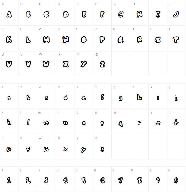 My Bald Friend Fred字体