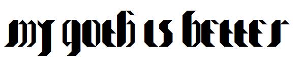 My Goth is better字体