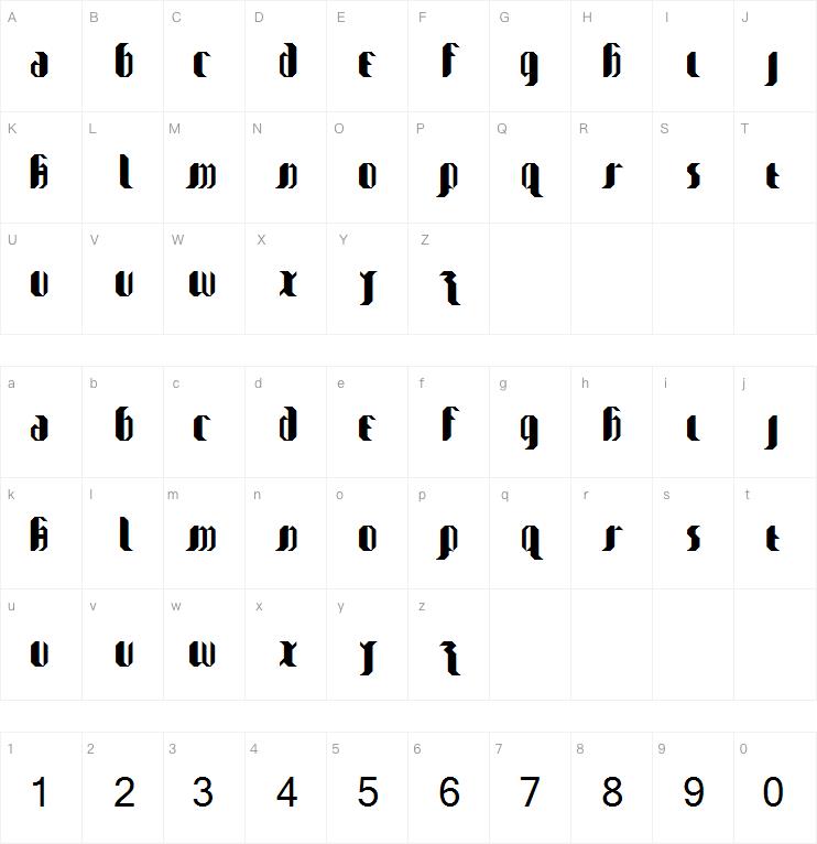 My Goth is better字体