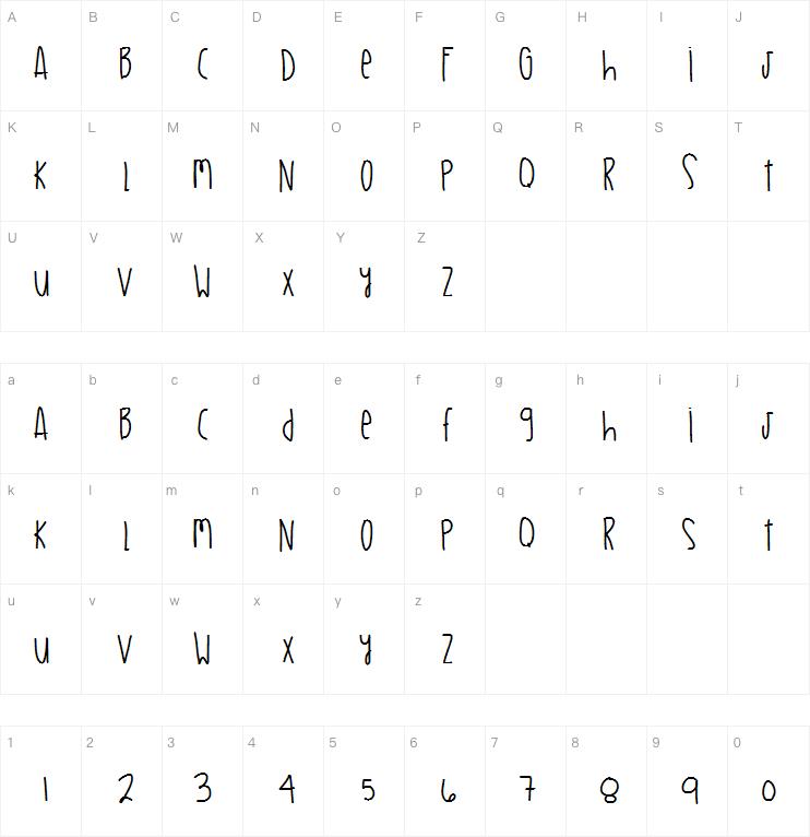 My Little Jewels字体