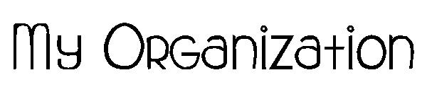 My Organization字体
