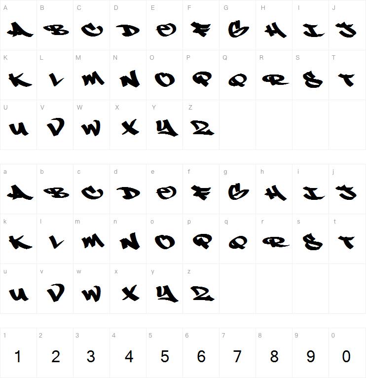 N!ce Tag字体