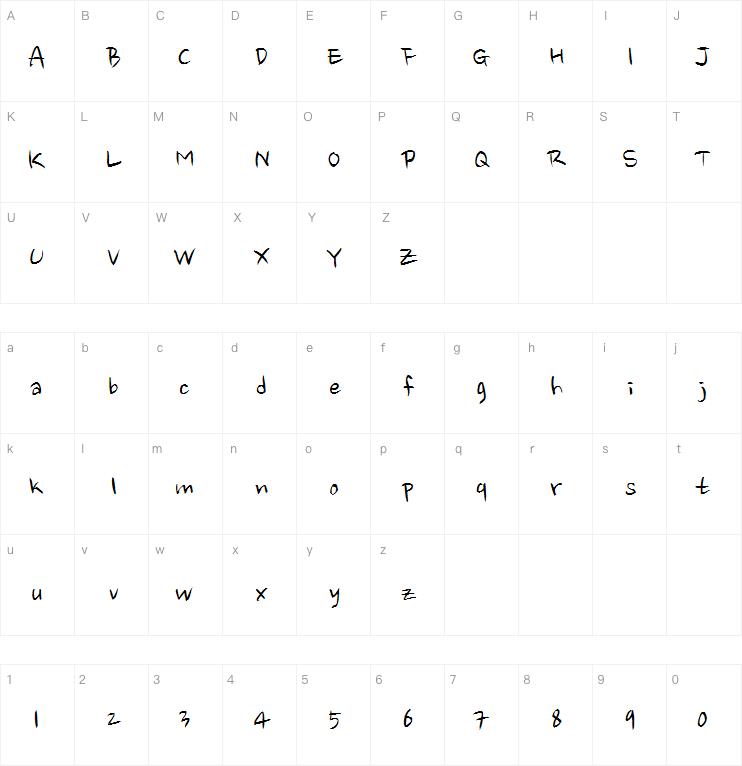 Nanum Brush Script Regular字体