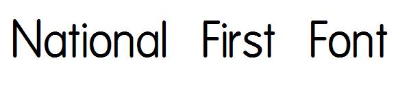 National First Font