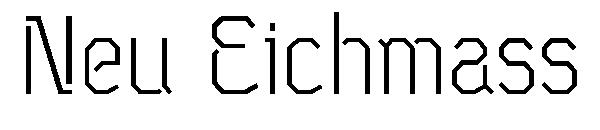 Neu Eichmass字体
