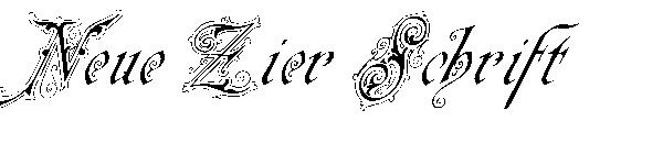 Neue Zier Schrift