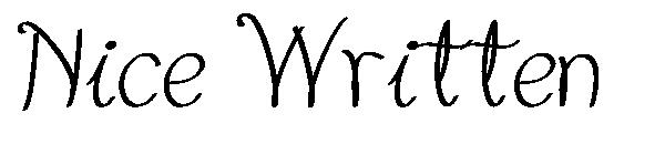 Nice Written字体