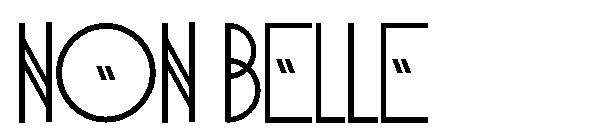 Non Belle字体
