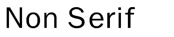 Non Serif字体