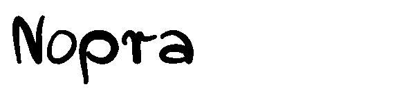 Nopra字体