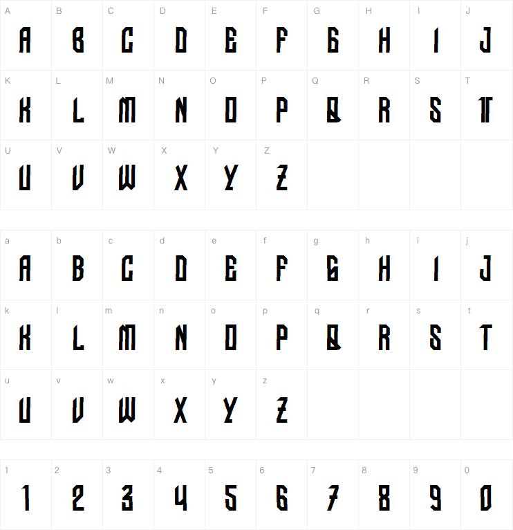 Nudo Dislocado字体