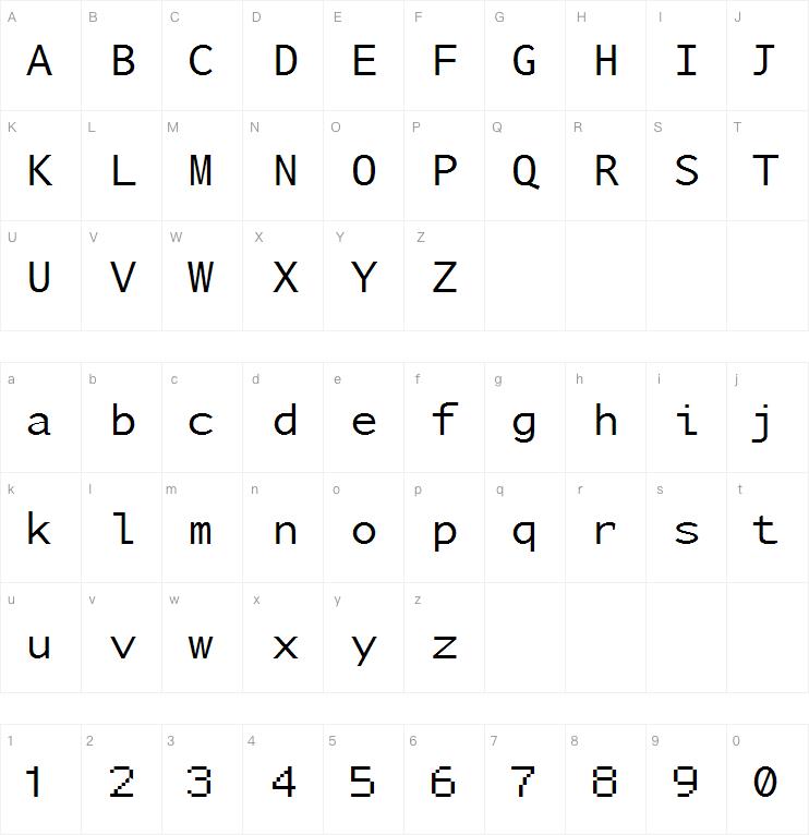 Nu Sans Mono字体