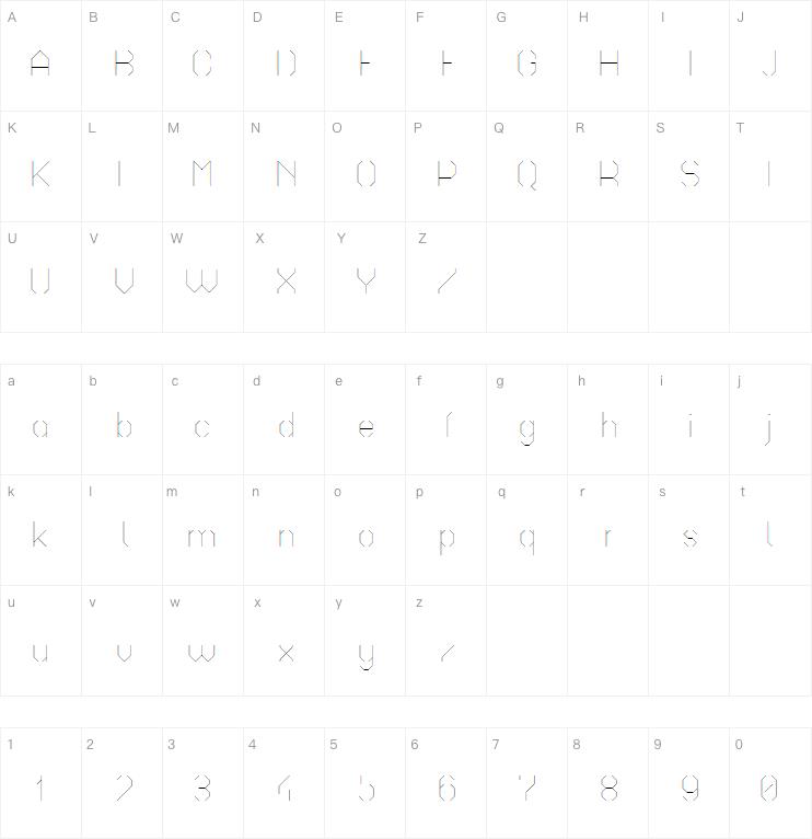 Octagonal字体