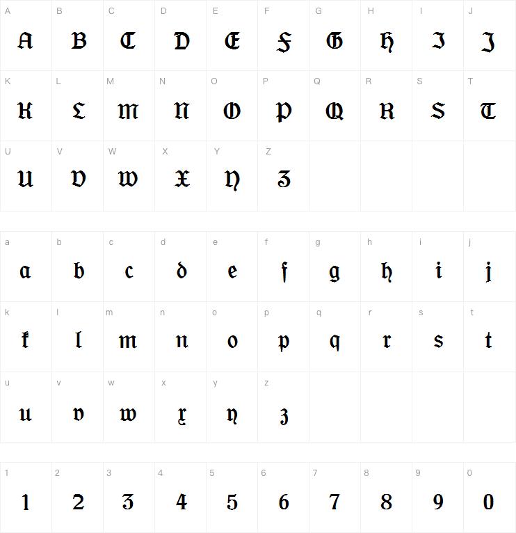 Offenbacher Schwabacher CAT字体