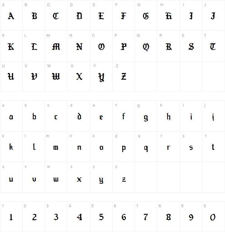 Old Englished Boots字体