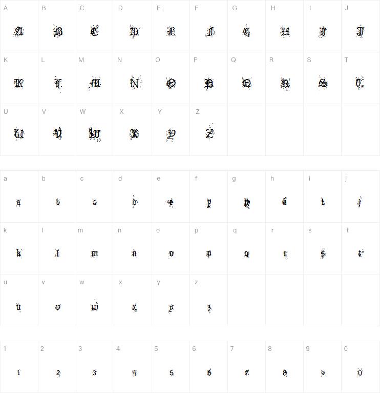 Old English Hearts字体