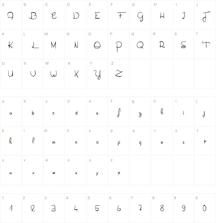 Oliver tue les fourmis字体