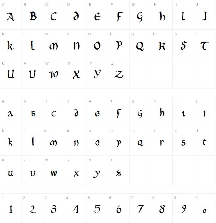 Onciale PhF字体