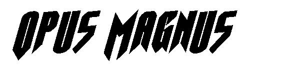Opus Magnus字体
