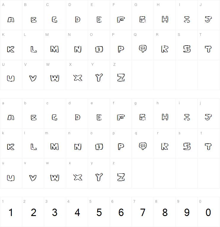 Outline Twelve字体