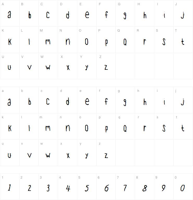 Out The Back Door字体