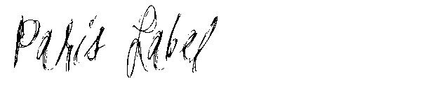 Paris Label字体