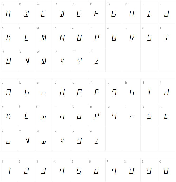 Patopian 1986字体