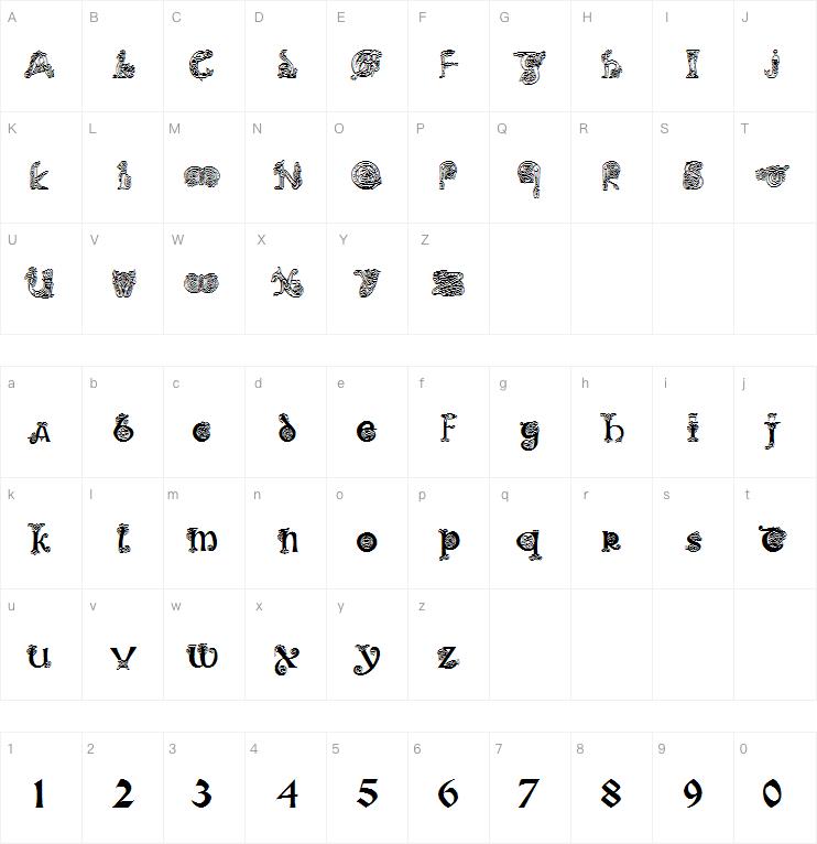 Pauls Illuminated Celtic字体