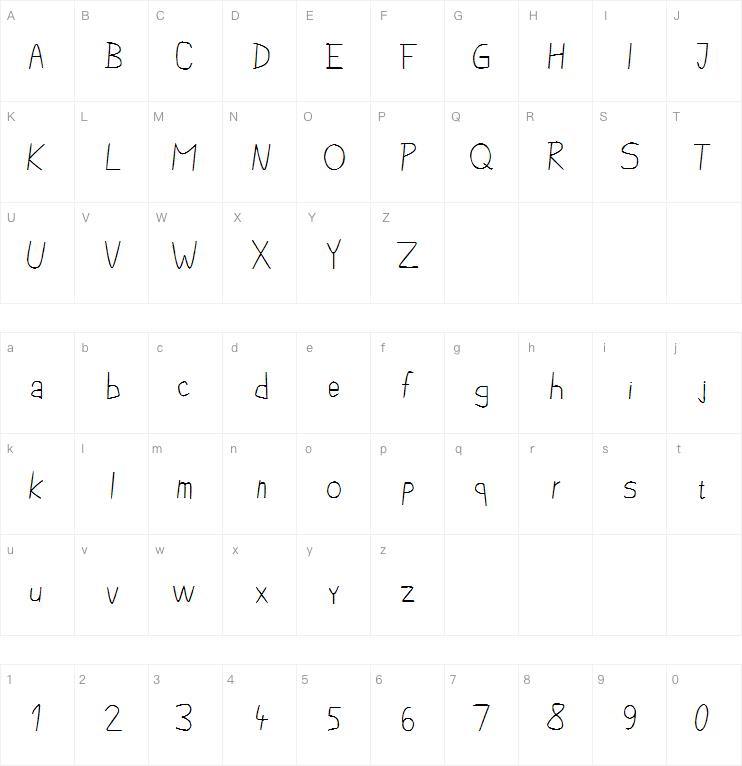 Pencil Case字体
