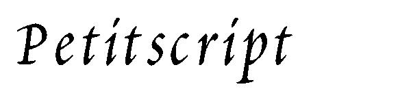 Petitscript字体